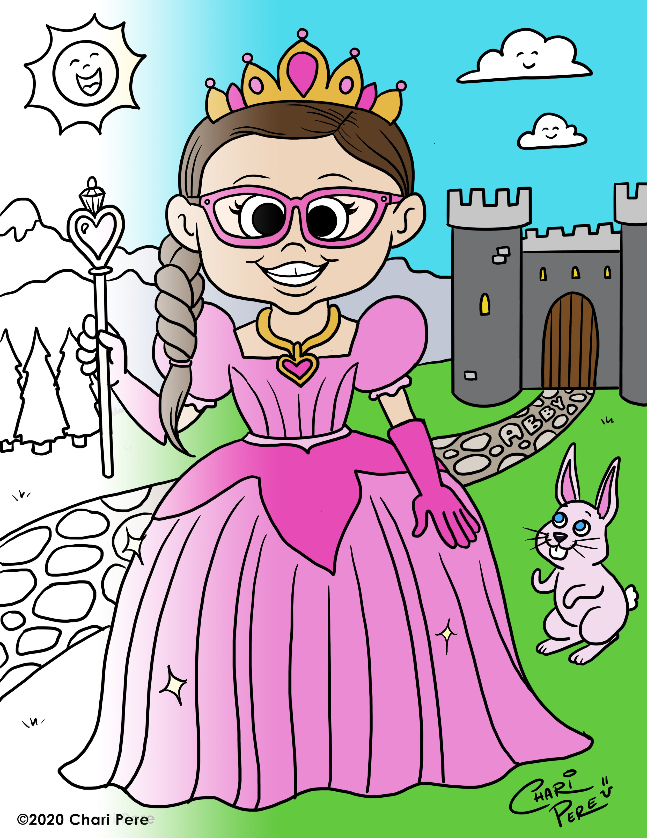 Special Birthday Customized Coloring Page Package (Digital File)