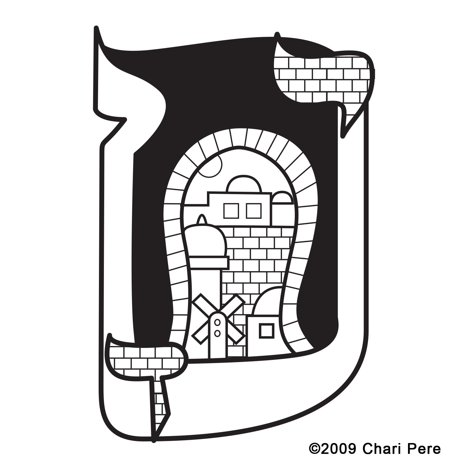 Jerusalem City Wedding Monogram