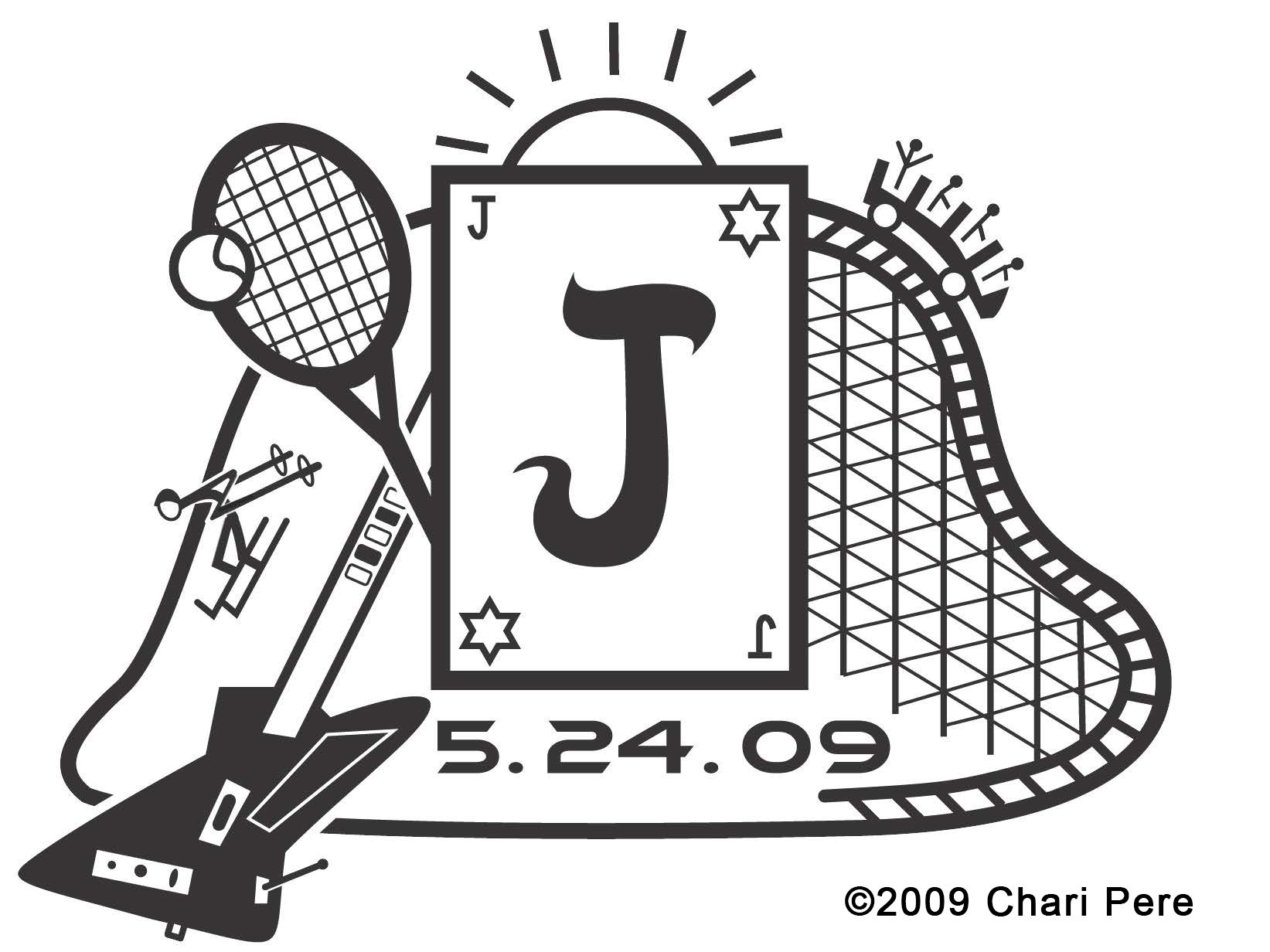 Bar Mitzvah Favorite Things monogram
