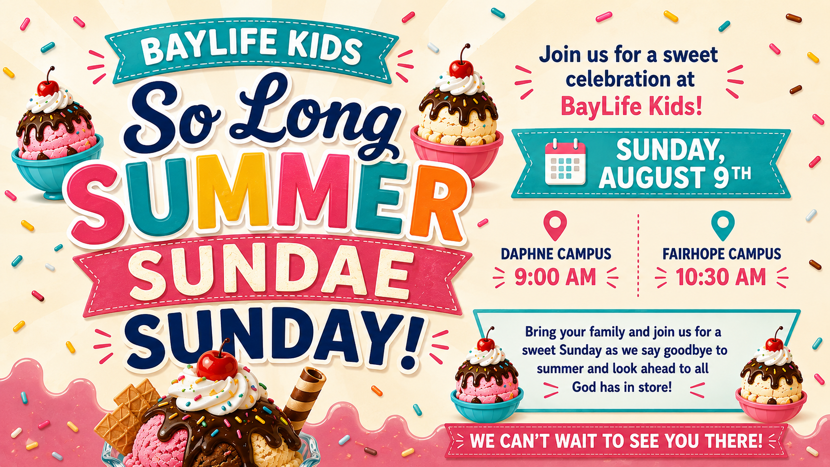 So Long Summer Sundae Sunday