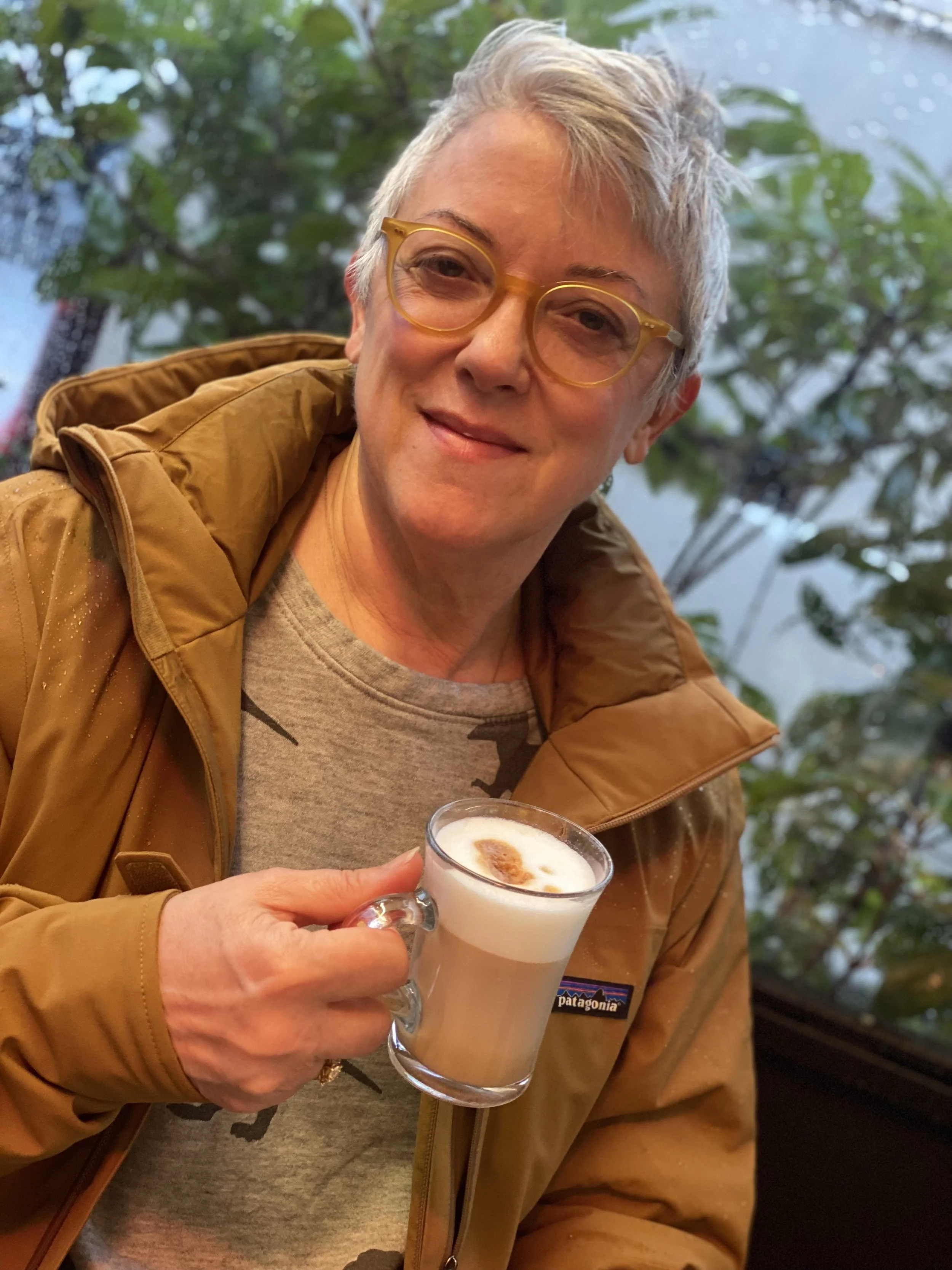   Dear Elif: Gotta admit, promising to toast everyone is keeping me busy. So for you, my non-drinking friend, I am happy to send a photo toasting you with morning coffee! -T  