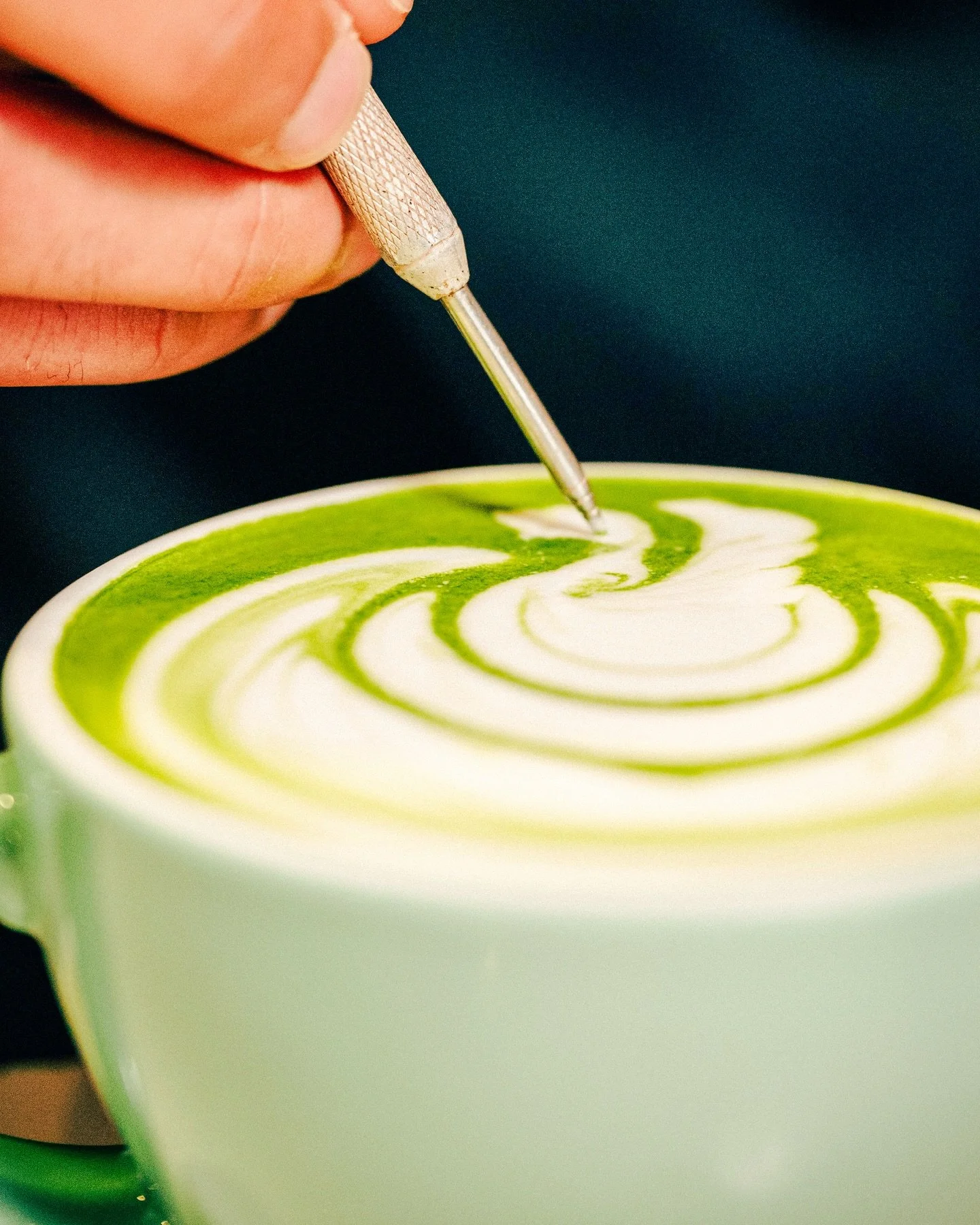 Matcha art + aloha vibes 💚