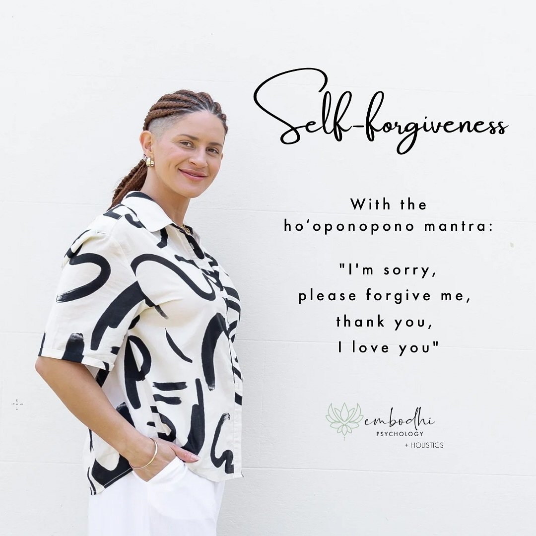 SELF-FORGIVENESS as a way to heal lack of love for self. Ho&rsquo;oponopono is a Hawaiian practice of reconciliation and forgiveness. It involves expressing remorse, asking for forgiveness, expressing gratitude and love. It encourages healing, unders
