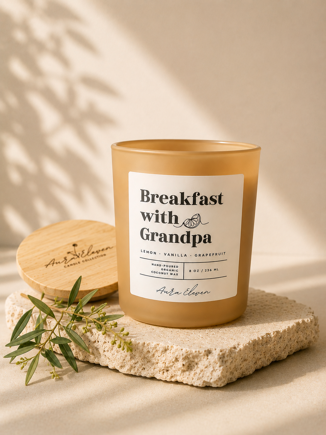 Breakfast with Grandpa scented candle