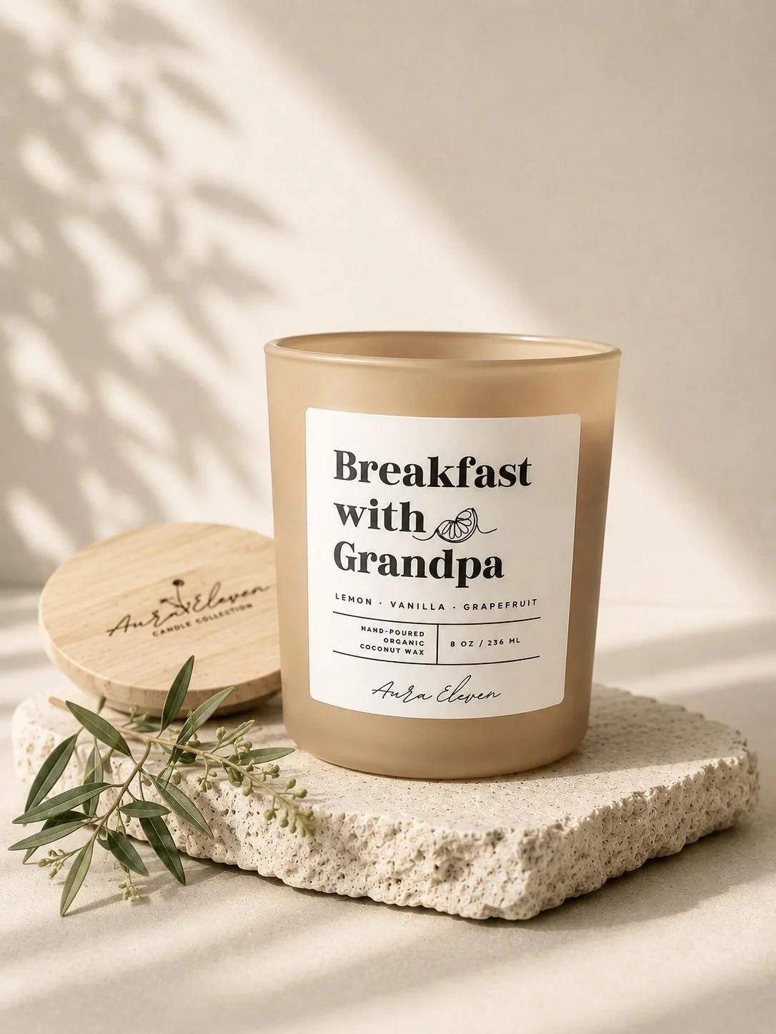 Breakfast with Grandpa scented candle
