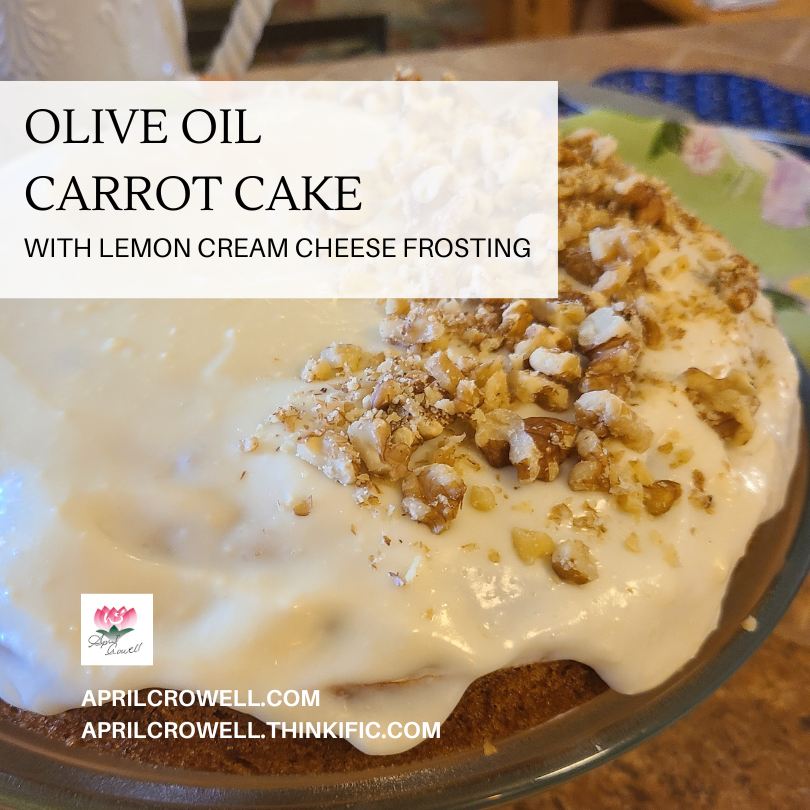 Olive Oil Carrot Cake With Lemon Cream Cheese Frosting —