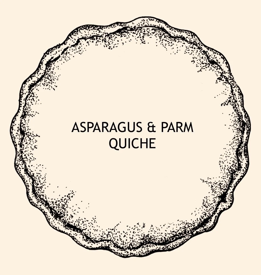 ASPARAGUS & PARM QUICHE