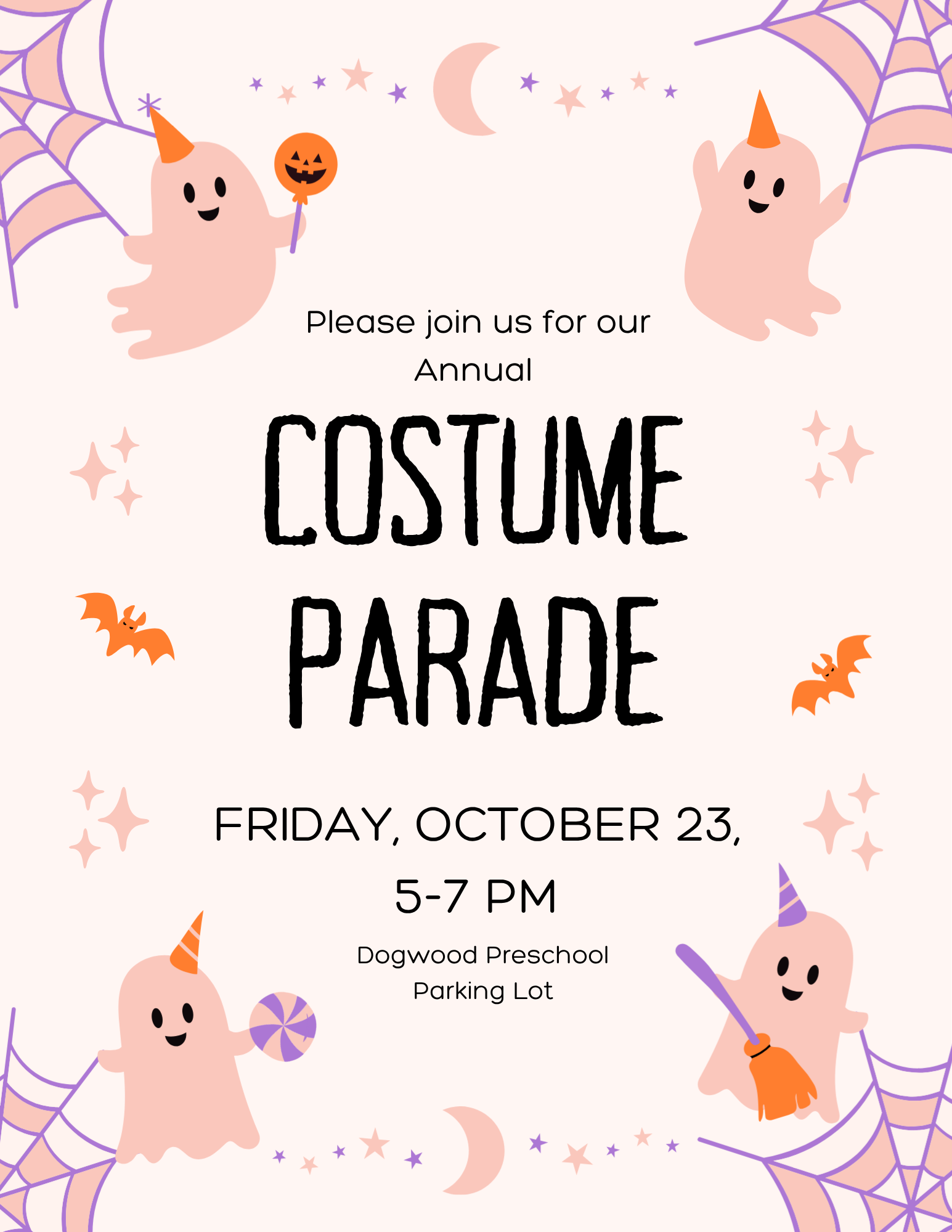 Beige Orange Black Playful Illustrative Halloween Invitation Flyer.png