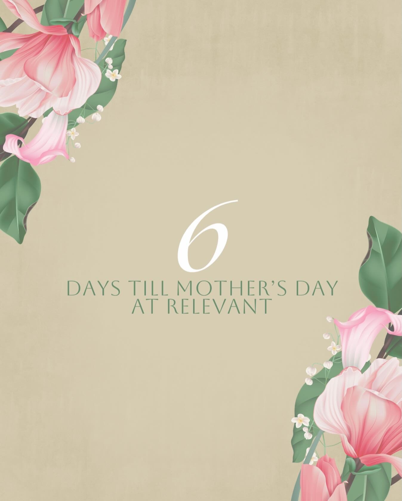With us being just under a week away from Mother&rsquo;s Day we want to personally invite you to join us in celebrating and honoring all the moms in our lives

You can tune into any of our worship experiences either in person or online via YT - Relev