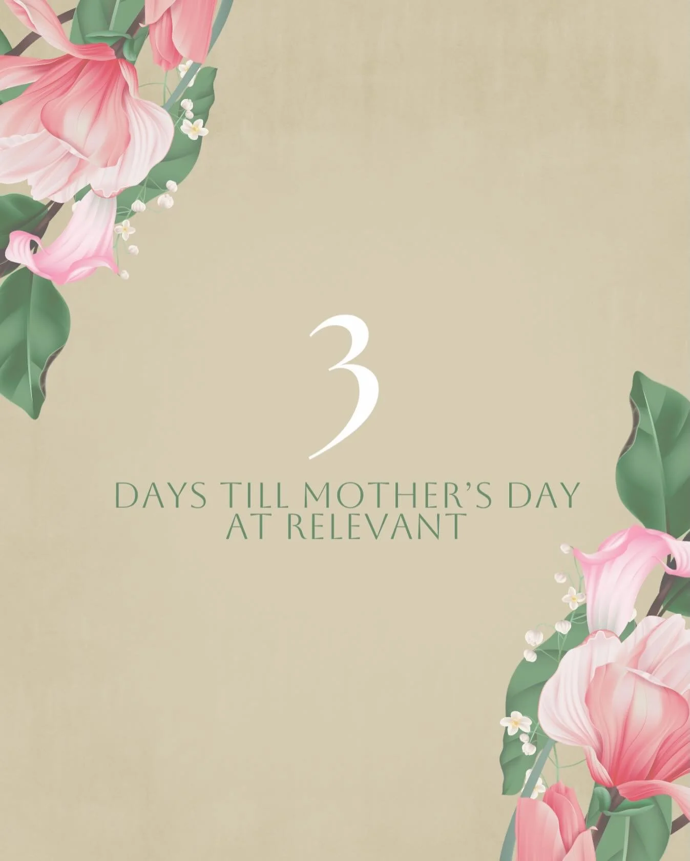 Can you believe Mother&rsquo;s Day is only 3 days away?!&nbsp;

We&rsquo;re so excited to worship with you as we honor and celebrate all of the moms in our lives!

Join us for any of our Mother&rsquo;s Day worship experiences either in person or onli