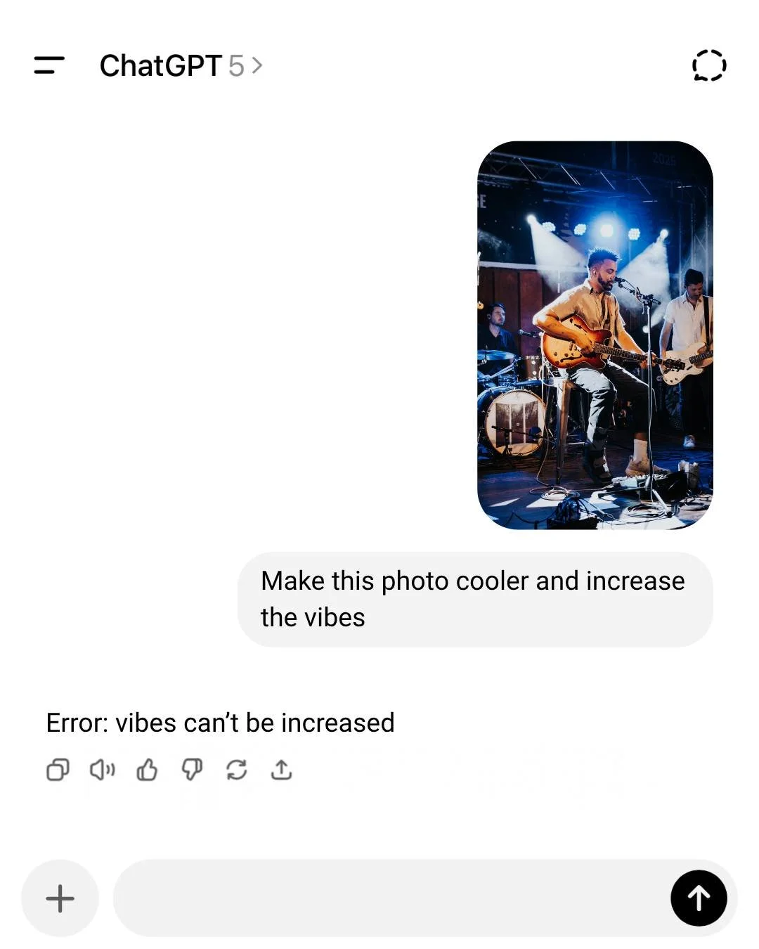 The all-knowing AI said it, not us! 😉 

🚨 This is a trend, we do not use chatGPT to edit our photos 😂 

#PhotographyHumour #JuiceboxStudios #AITrend #Trending #BarrieBusiness #BarrieContentCreators