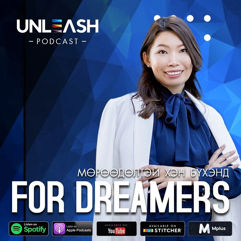 Бид энэ удаагийн подкастаа &quot;Мөрөөдөлтэй хэн бүхэнд&quot; сэдвээр та бүхэнд хүргэж байна. Манай зочноор Seattle ESL School-ийн захирал, Англи хэлний багш Б. Гэрэлчимэг оролцлоо.

Уг подкастыг Youtube, Apple Podcast, Spotify, Stitcher, MPlus