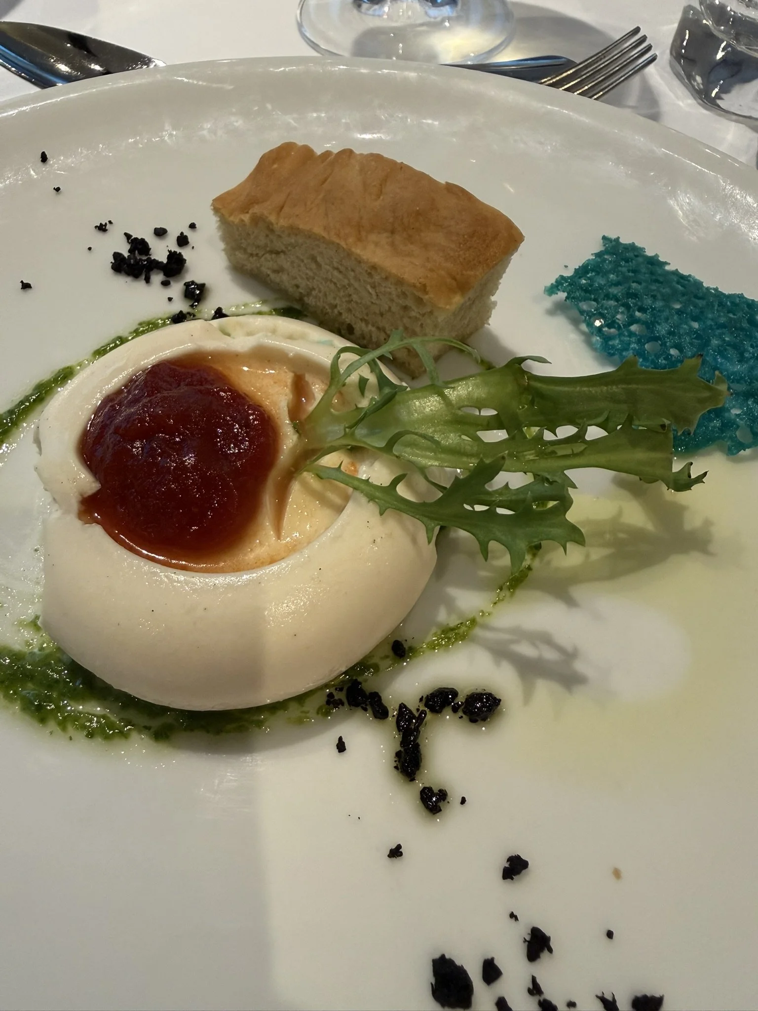 Goat cheese pannacotta