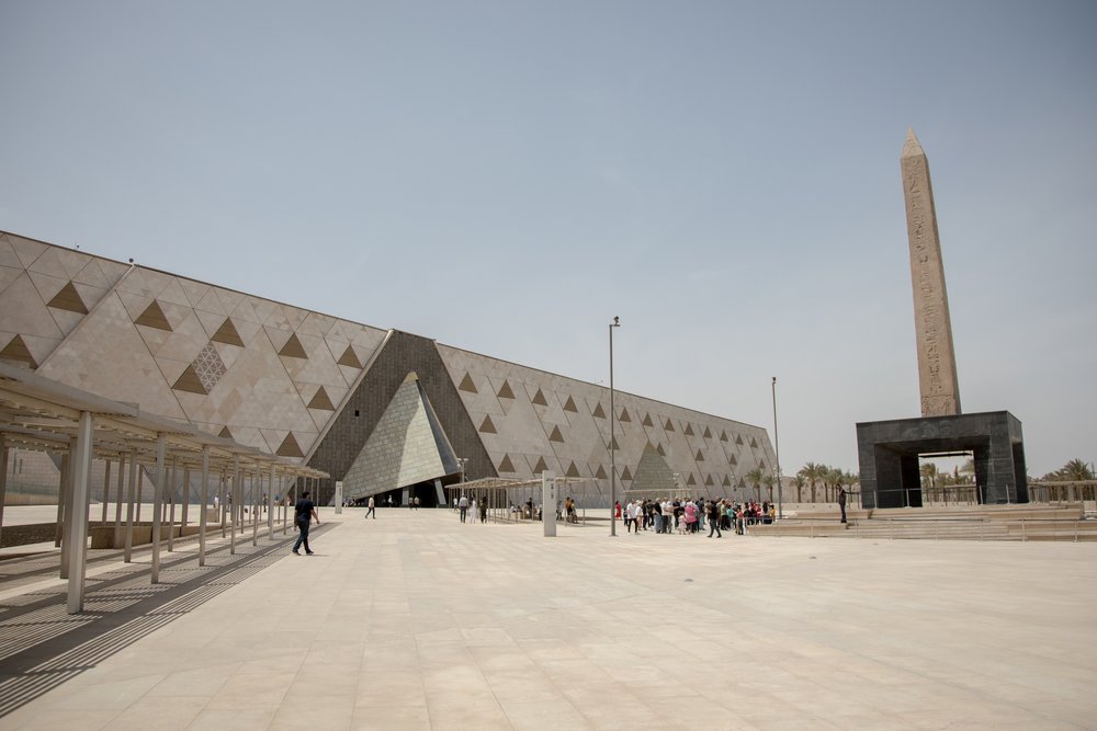  Outside view of the Grand Egyptian Museum in Giza, near Cairo.  ©Hilti Foundation, photo&nbsp;: Fadel Dawod  