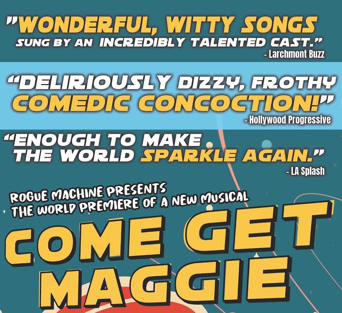 We are beyond thankful for all the amazing reviews coming in for COME GET Come Get Maggie!

#ComeGetMaggieMusical #ComeGetMaggie #musicaltheatre #musical #theatre #musicals #theater #dance #musicaltheater #singer #actor #acting #performingarts #the