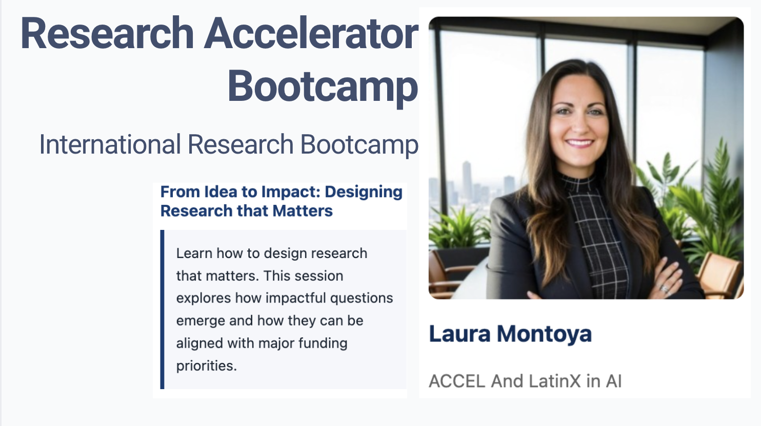 Research Accelerator Bootcamp