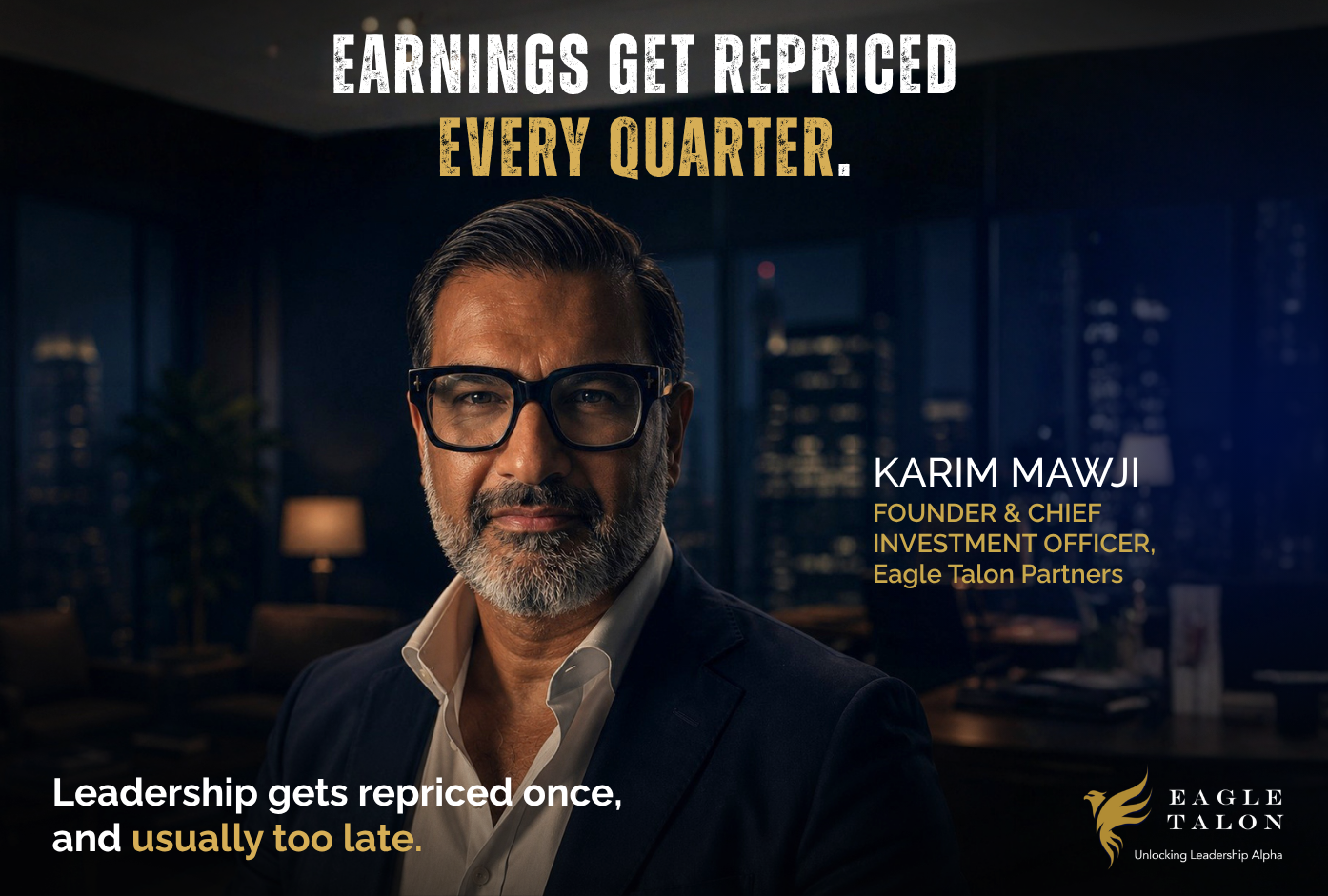 The Market Reprices Earnings Every Quarter. It Reprices Leadership Once, and Usually After the Damage Is Done