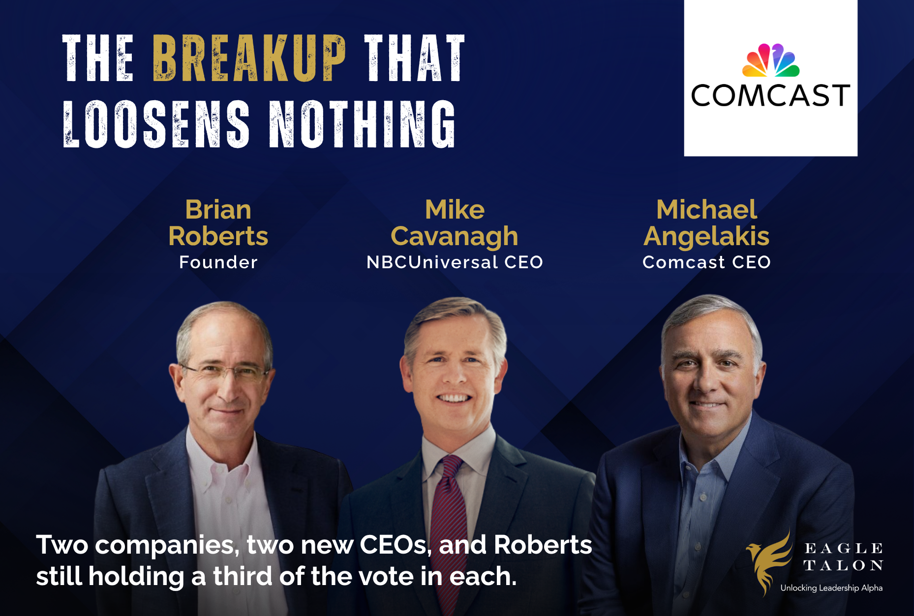 Brian Roberts Is Breaking Up the Company His Family Built.