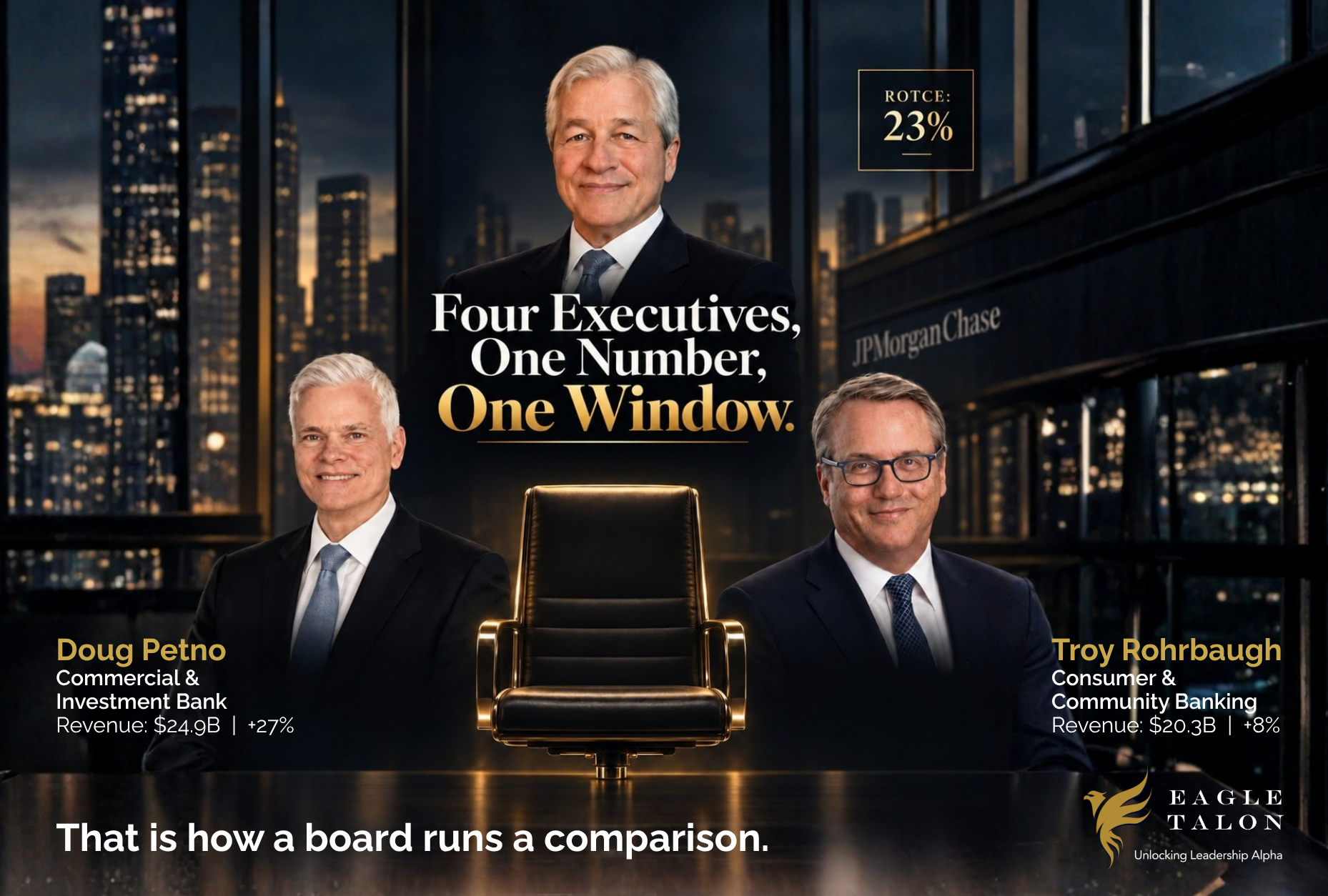 J.P. Morgan Posted Its Best Quarter on Record Five Days After the Board Changed the Senior Leadership