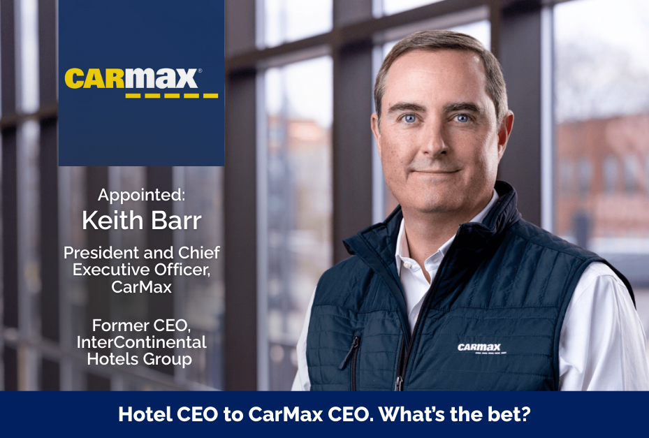 CarMax Hired a Career Hotelier. That’s a Non-Obvious CEO Pick