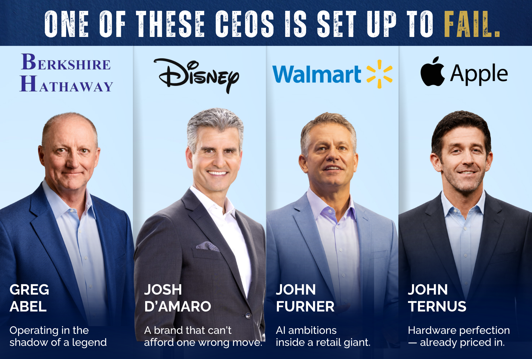 One of these CEOs is set up to fail