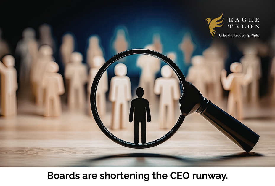 CEO Turnover Just Spiked. Boards Are Giving CEOs Less Time