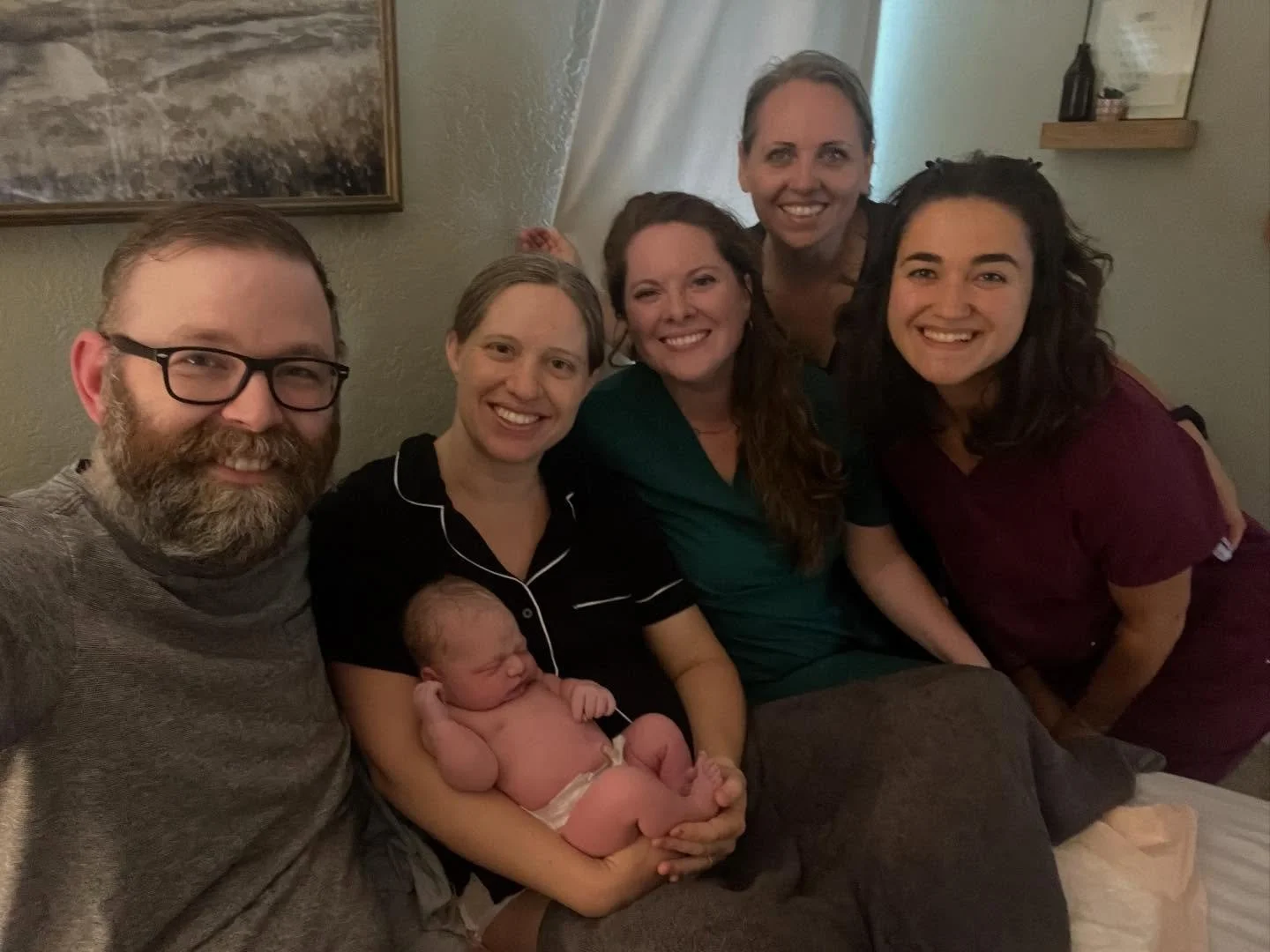 ✨ She did it! ✨
A lot of you have been asking for the stats and she was happy to share! Sweet Midwife Becky had a beautiful birth! Active labor was about 4 hours, not her shortest labor but not her longest either. Her First girl and smallest baby, we