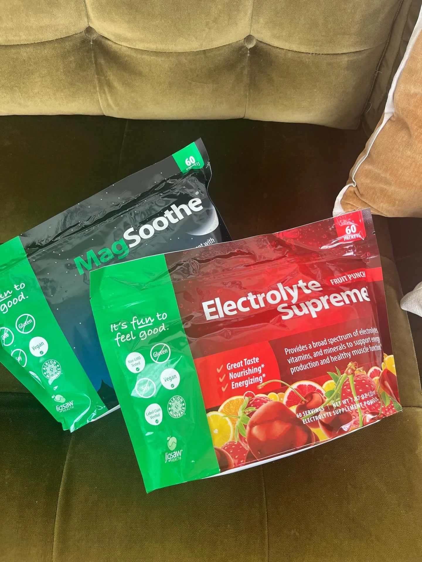 We are officially stocked with samples of some of Midwife Bethany&rsquo;s go-to supplements from @jigsaw_health!

Whether you need to ease leg cramps with MagSRT or stay properly hydrated with Electrolyte Supreme, these are absolute game-changers for