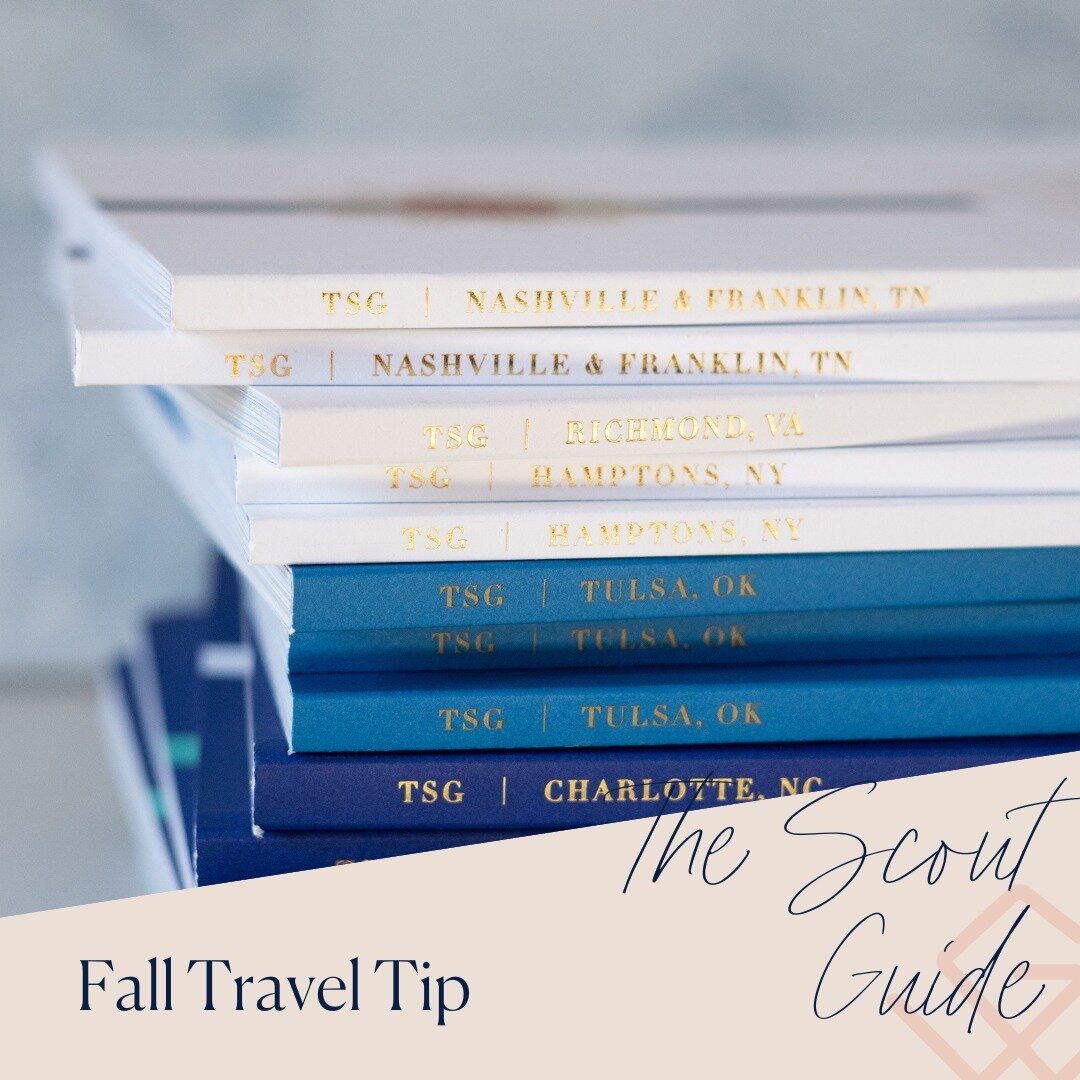Exploring a new city this fall? We've got trips on the books to Charleston, Birmingham and Louisville. Consider this: when you get into town, pick up a copy of @thescoutguide -- they've scouted all the best hidden-gem restaurants and boutiques, in ci