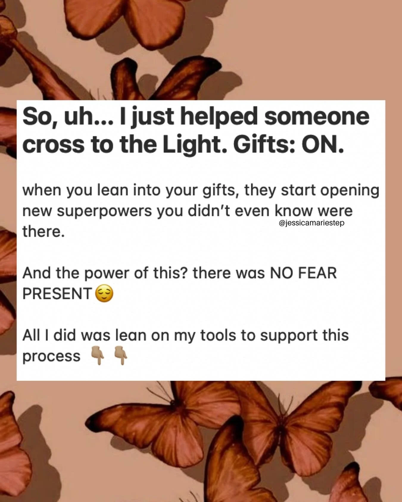 Last night, I&rsquo;m pretty sure my mediumship opened and I helped a little boy cross to the Light🕊️

I could have freaked out and woken up terrified&hellip; but I recognized the sensation (I&rsquo;ve met entities before) and, being attuned to ener