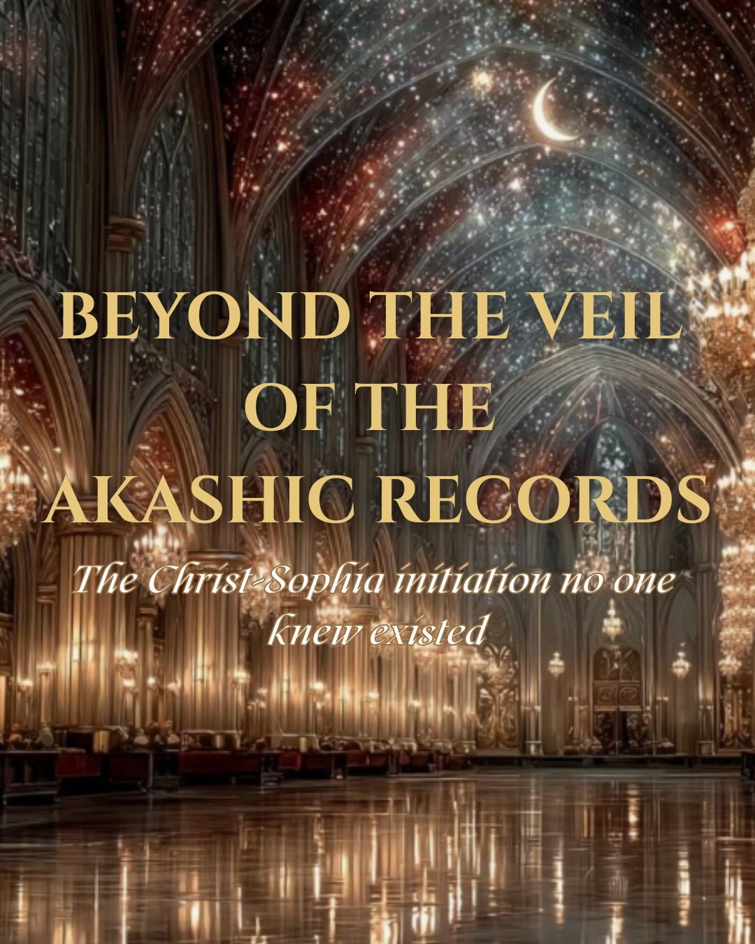 There&rsquo;s a Christ-Sophia initiation no one knew existed.

(Hi to MY activation in August)

Most healers learned to access the Records. 

But without lineage transmission, you&rsquo;re a reader only receiving bits of information, not a Keeper who