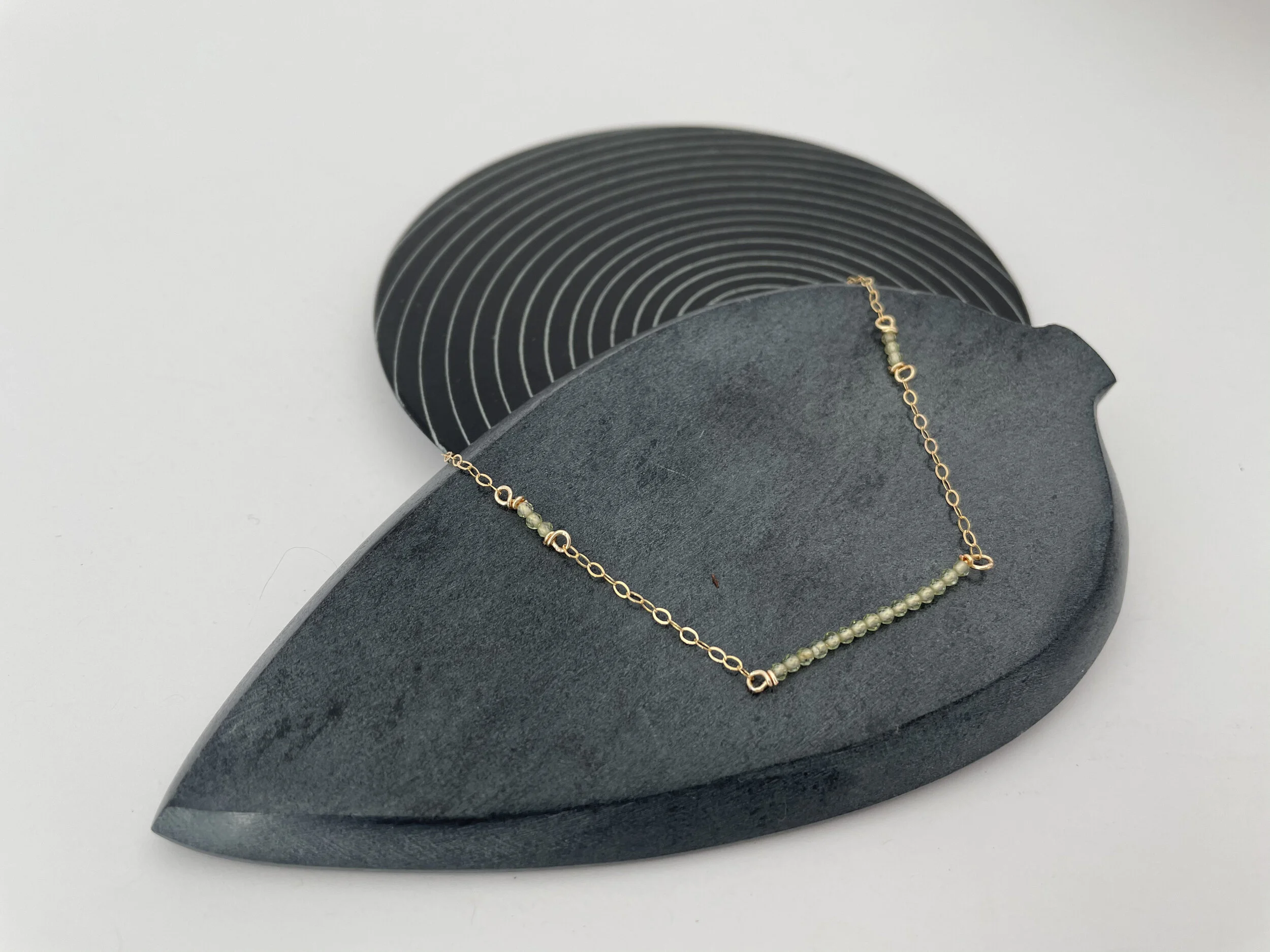 Peridot Gold Necklace 