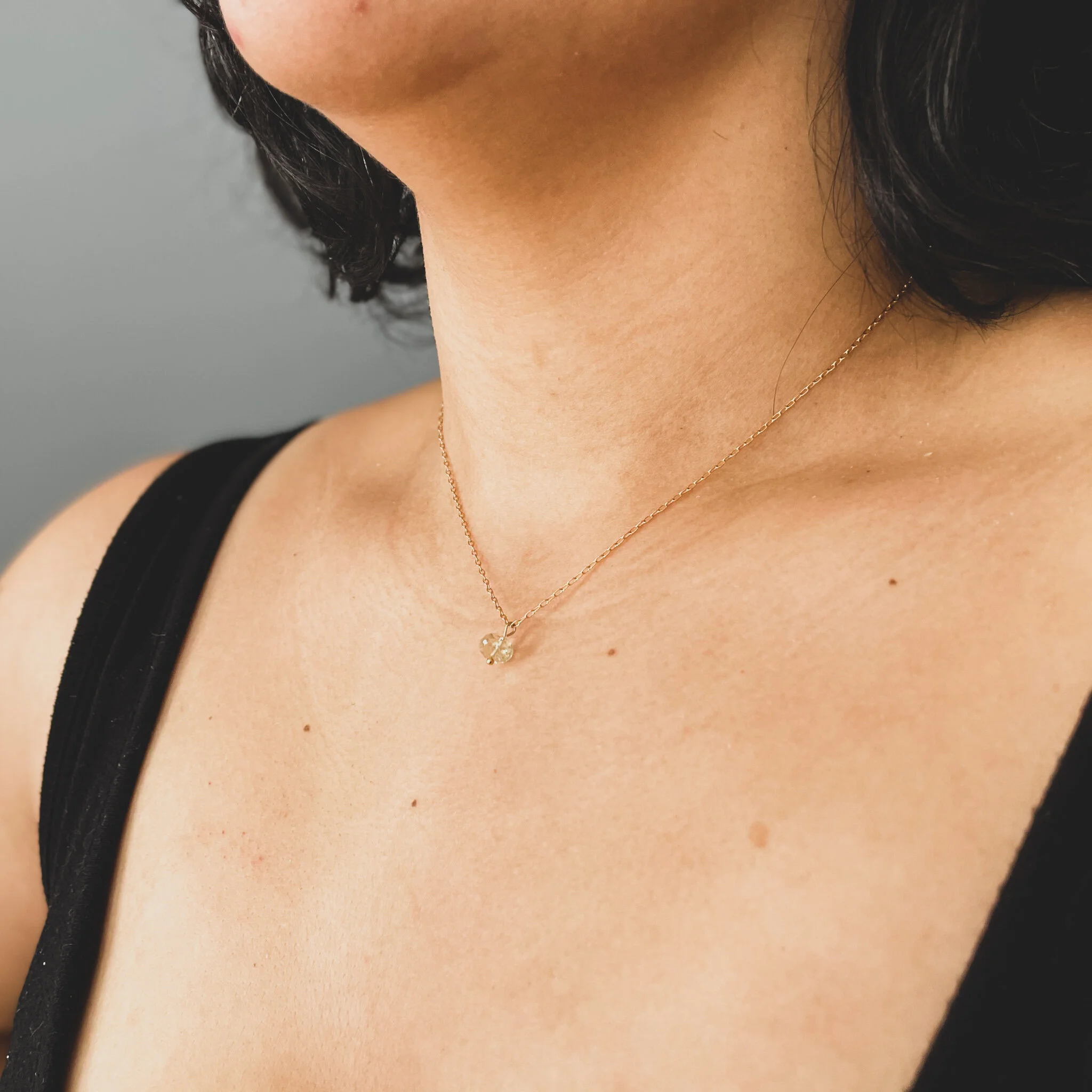 Lemon Droplet Gold Necklace