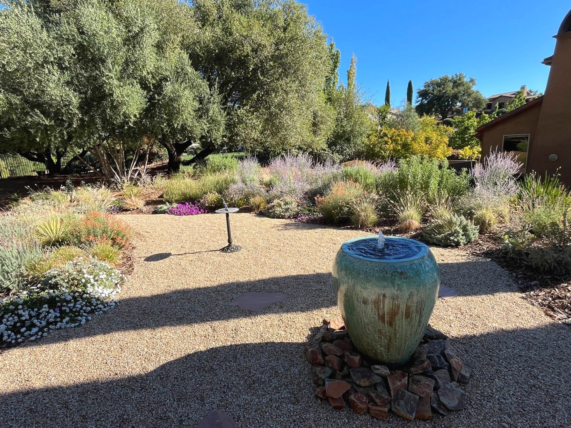 Tuscan garden design, Auburn California. Mediterranean landscape