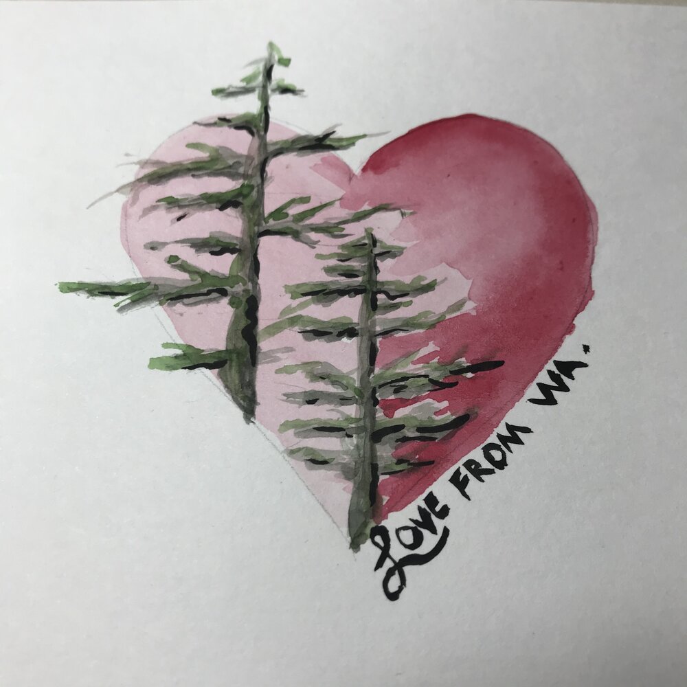 PNW Valentine's Day Card