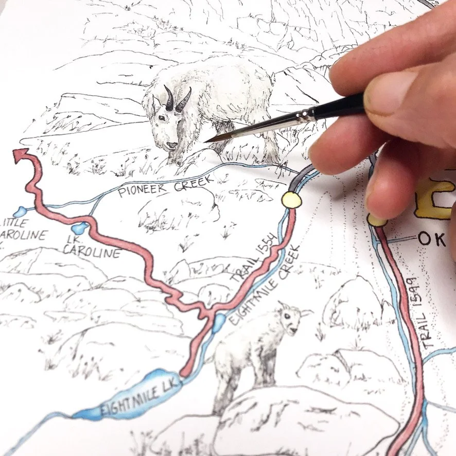 Painting a Mountain Goat