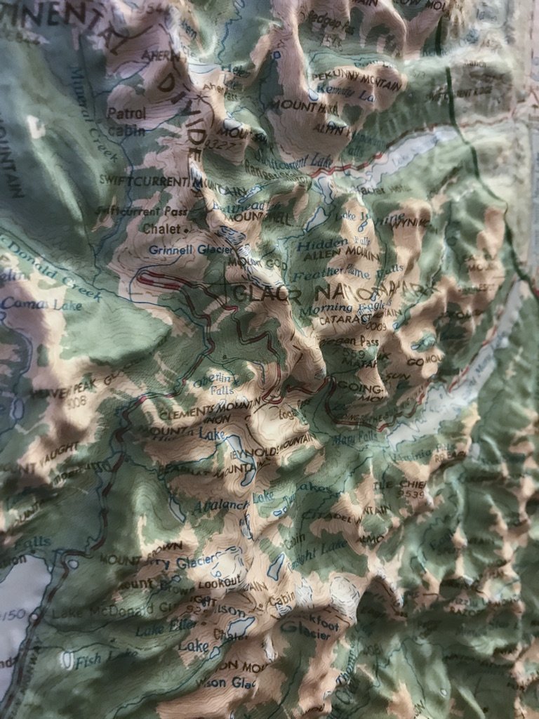 Map of Glacier National Park
