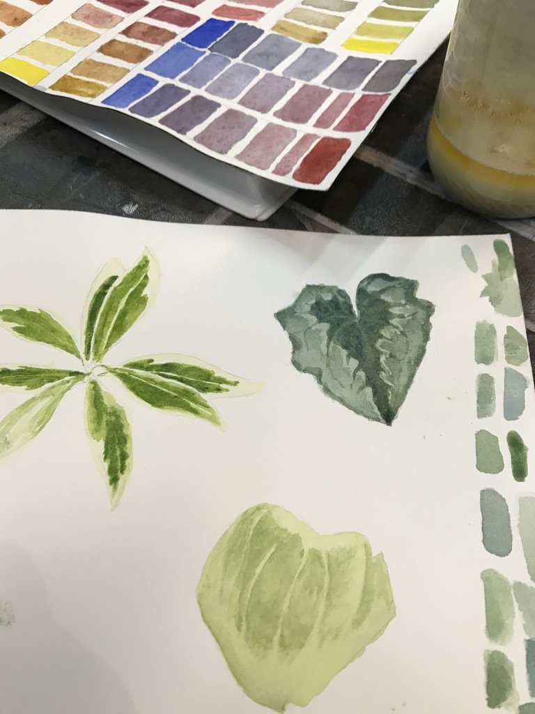 Watercolor Leaves