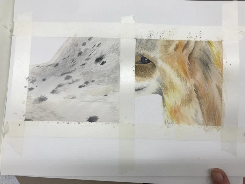 Watercolor Hair Texture