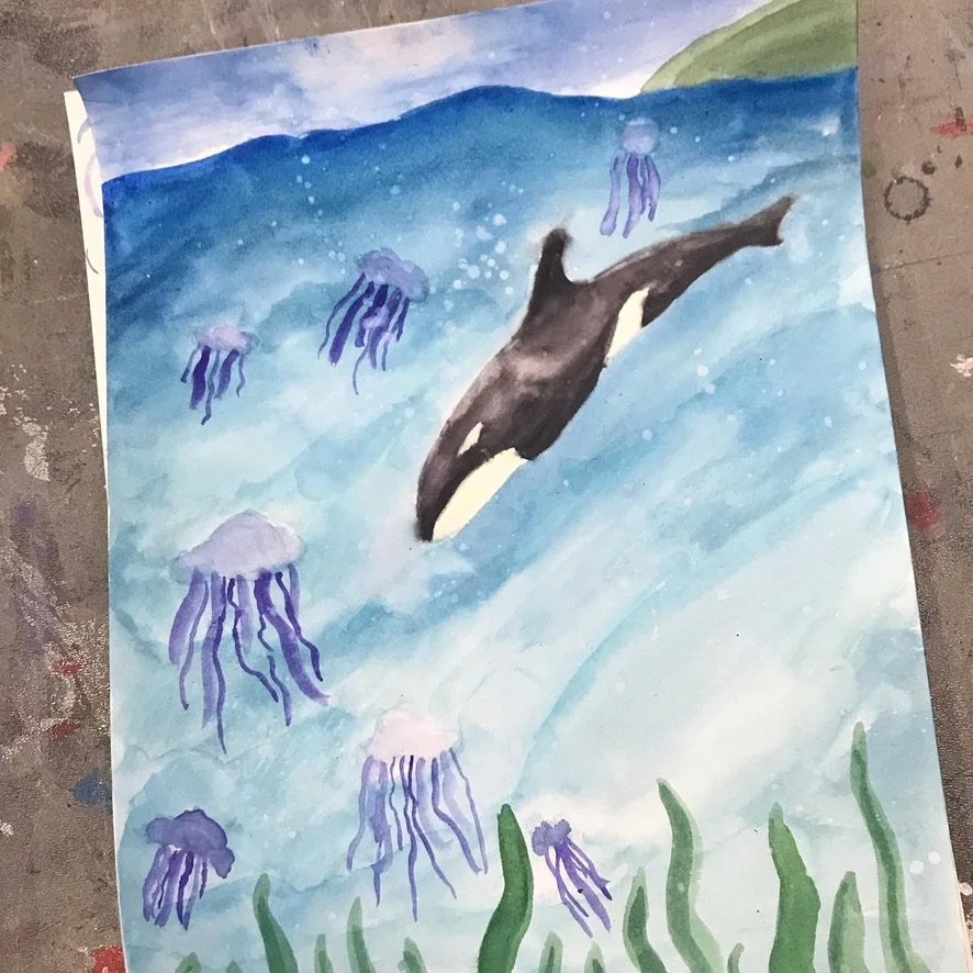 Watercolored Sea Life