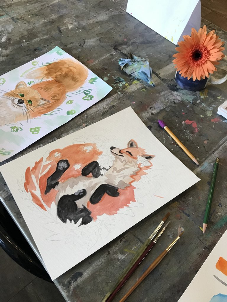 Orange Foxes