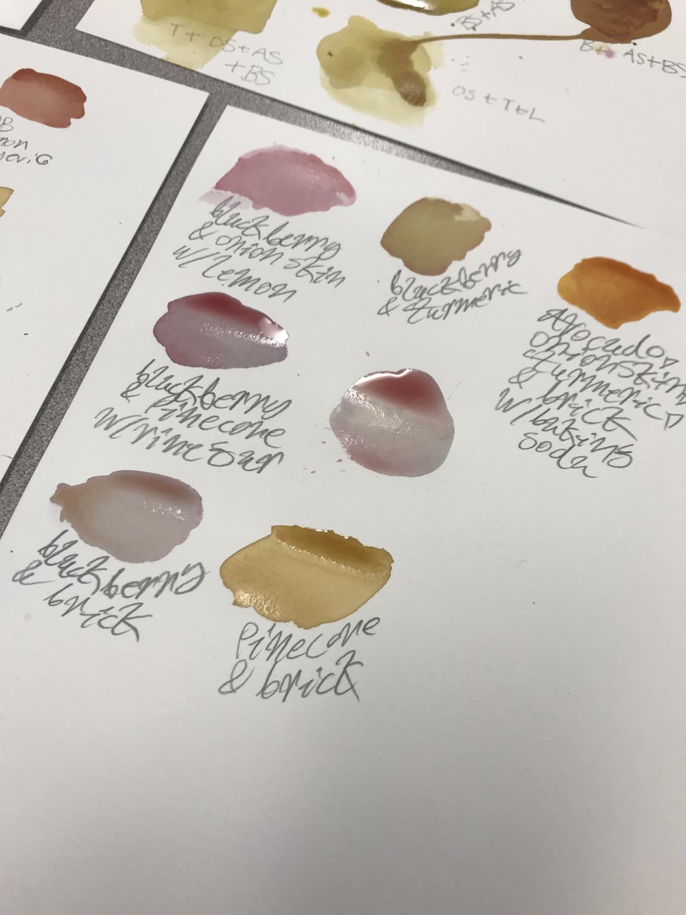 Ink Swatches