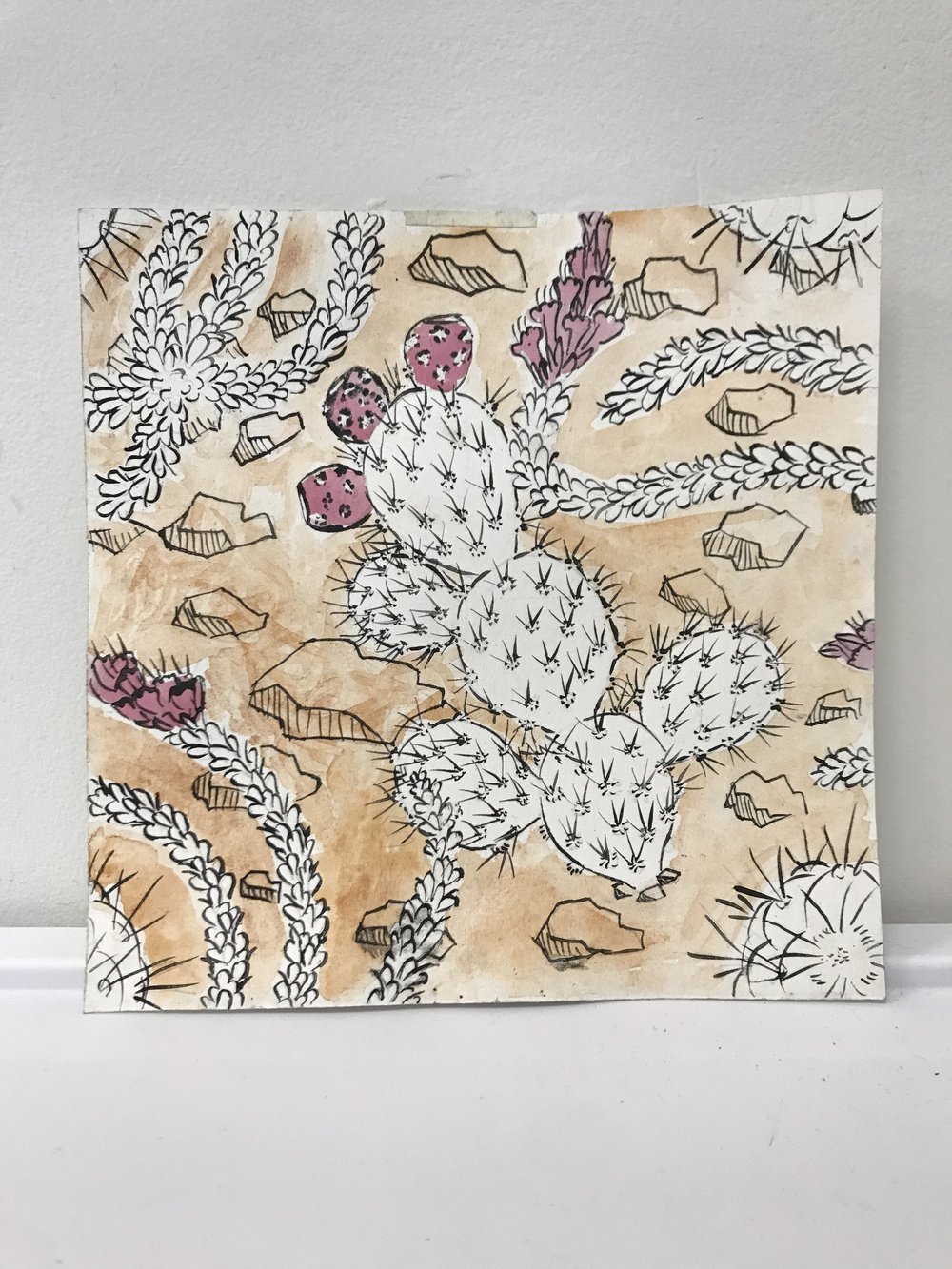 Cactus Repeating Pattern