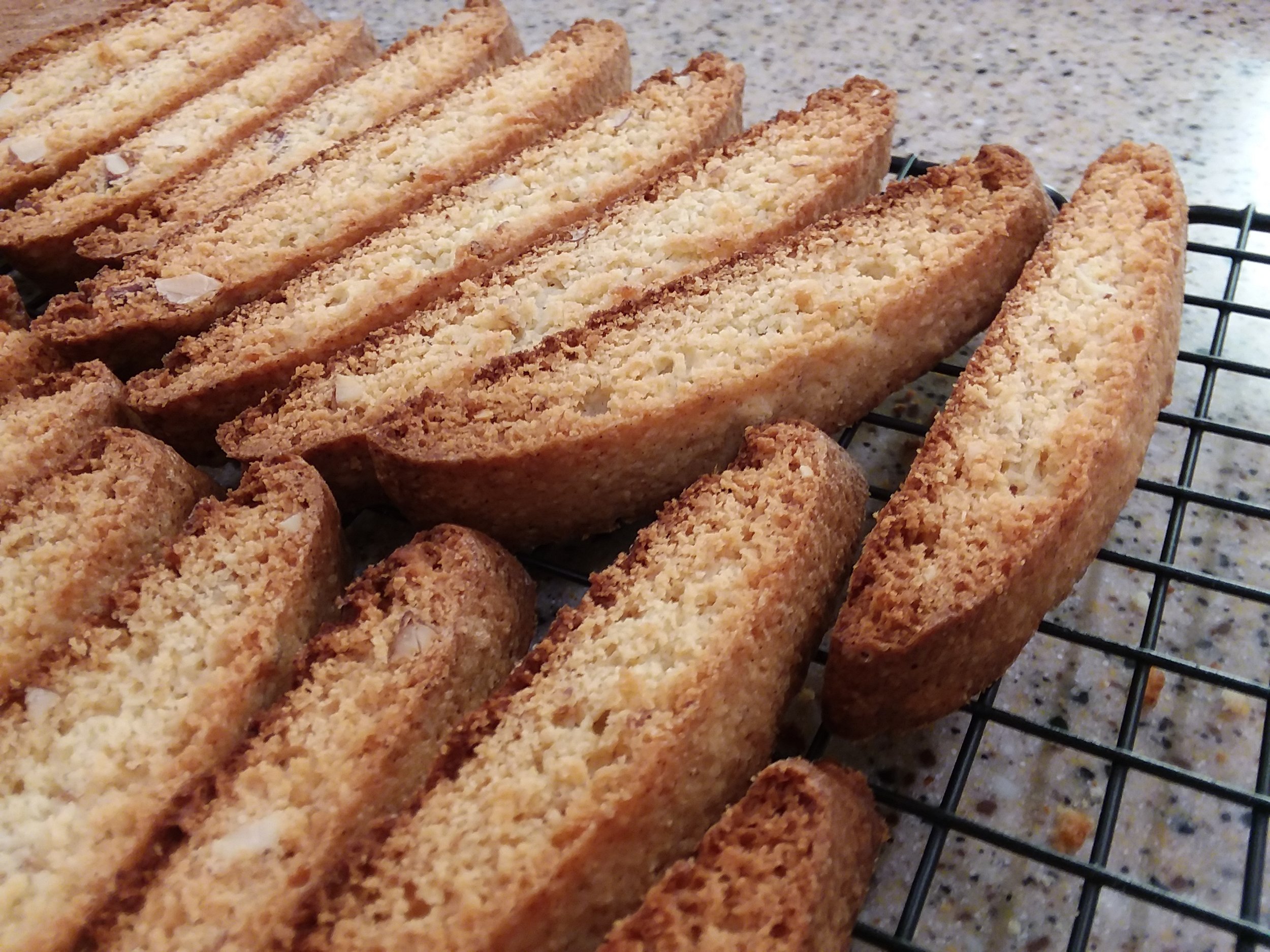 award-winning gluten-free almond biscotti