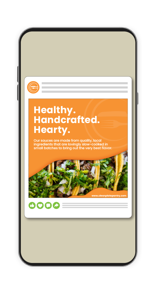 Clean Plate Pantry - Social media