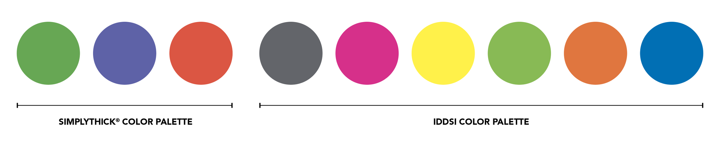 SimplyThick EasyMix - Color palette
