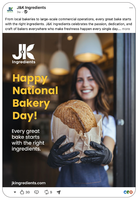 J&K Ingredients - Social Media