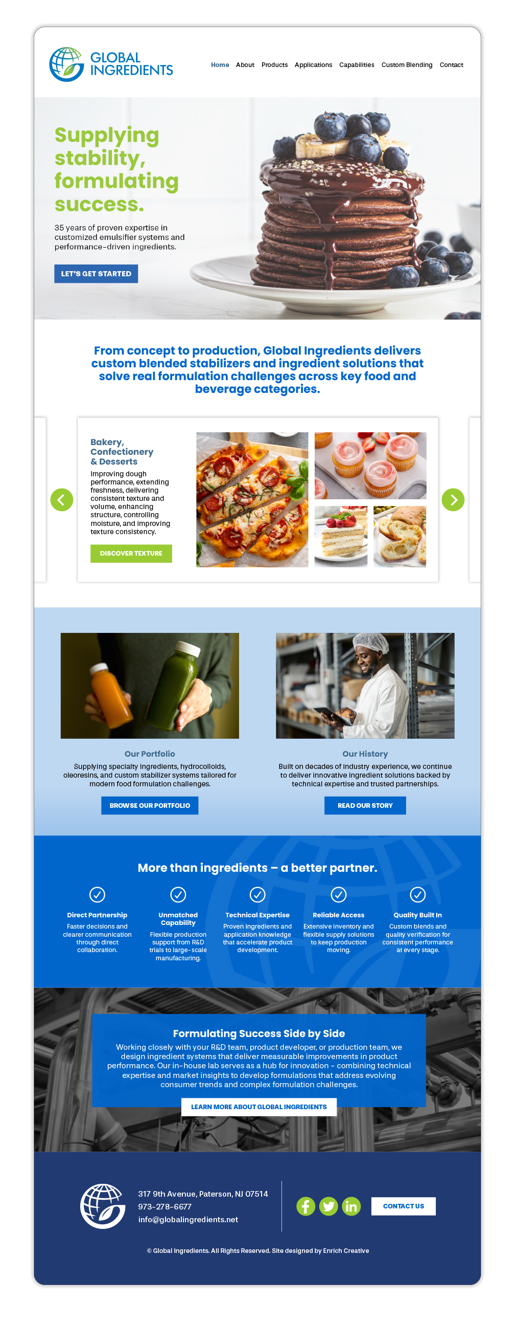 Global Ingredients - Website home