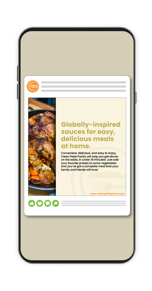 Clean Plate Pantry - Social media