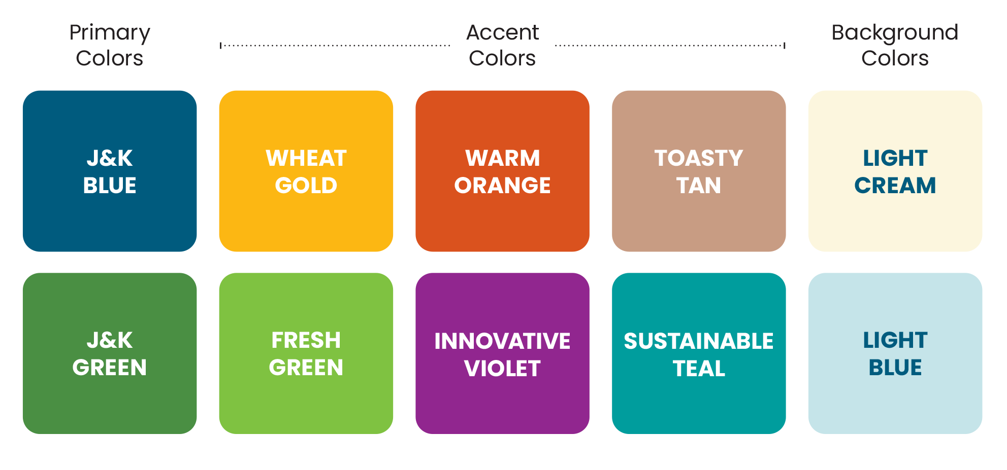J&K Ingredients - Color palette